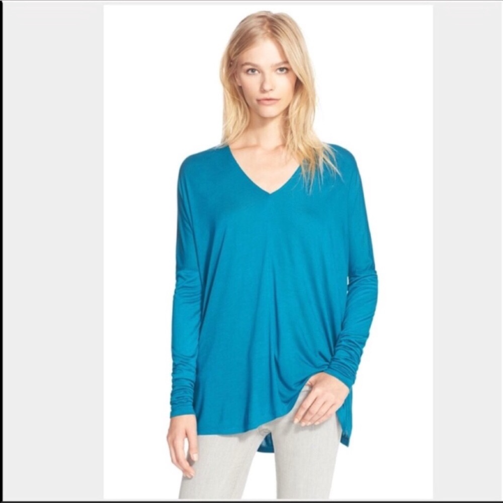 NWT Vince blue long-sleeve top